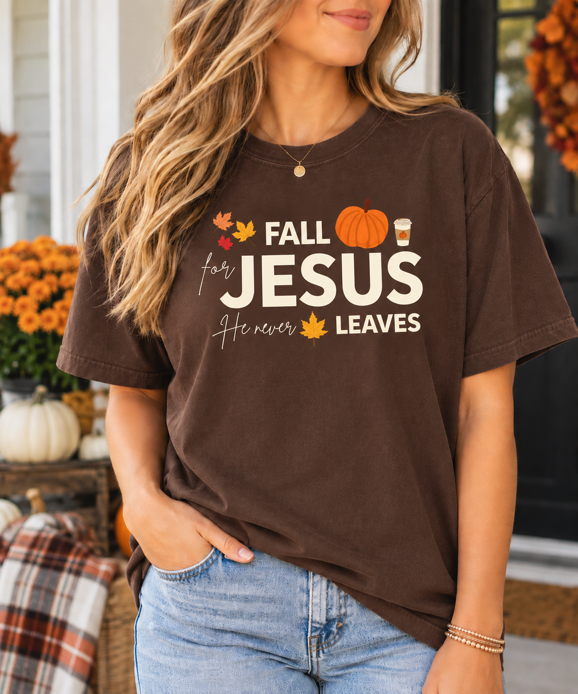 Fall For Jesus Bold Tee