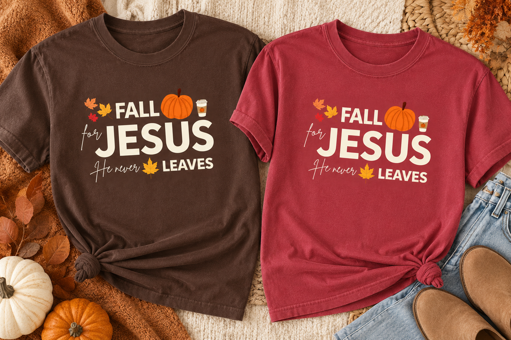 Fall For Jesus Bold Tee