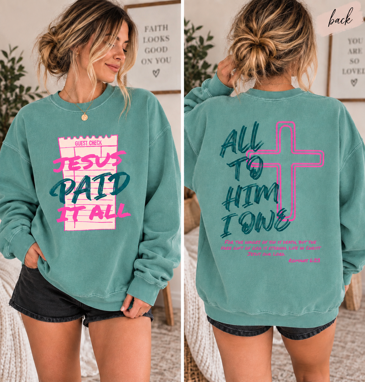 Jesus Paid It All Crewneck